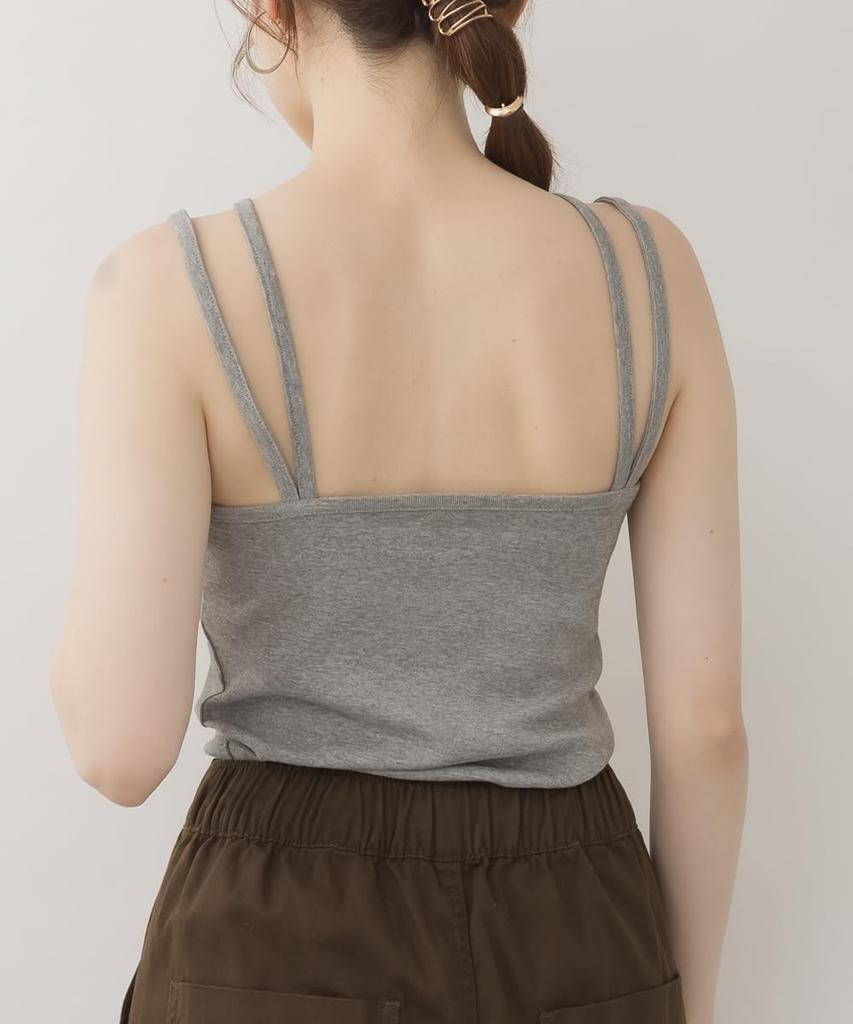 Jungle Jalopy Plus Size Design Cotton Tank Size WK-0468 Women's Camisole, Cami, Top, Spring/Summer, M-GRAY