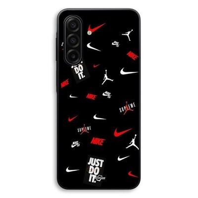 Coque De Téléphone - MANIACASE - Samsung Galaxy A37 - Silicone TPU - Motif NIKE JORDAN - Noir