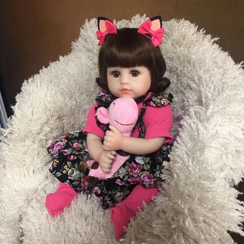 KEIUMI Кукла Reborn Bebe, игрушка, тканевое тело, Реалистичная кукла с жирафом для детей, подарки на день рождения и Рождество