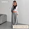 Женские модные повседневные брюки и капри JPNTKY однотонные с принтом