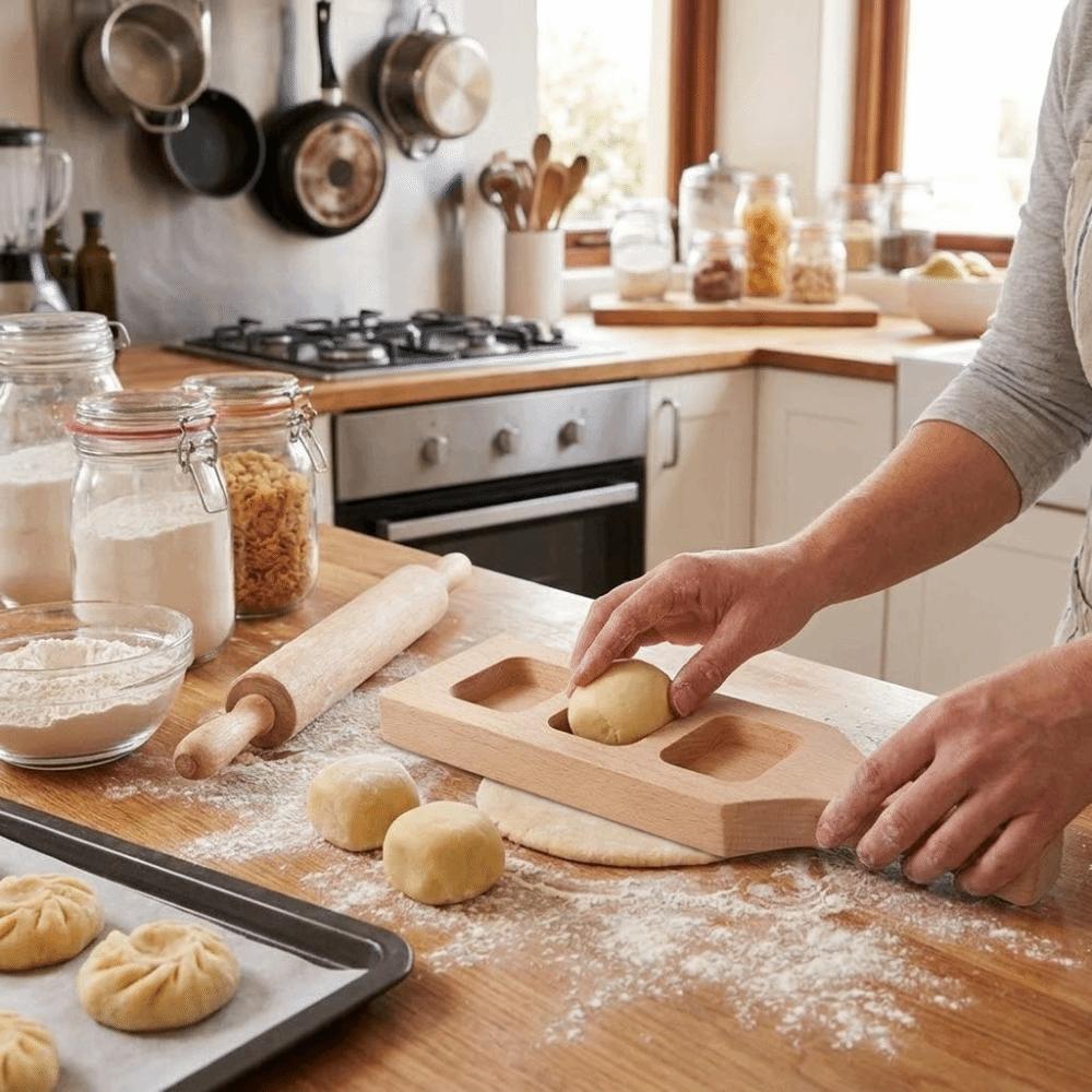 Handmade Wooden Pastry Mold Non-Stick Dessert Mold Traditional Mooncake Mold Kitchen