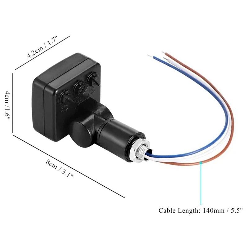 1 шт. инфракрасный датчик человеческого тела, регулируемый датчик движения PIR, наружный инфракрасный выключатель света для помещений со светодиодной подсветкой