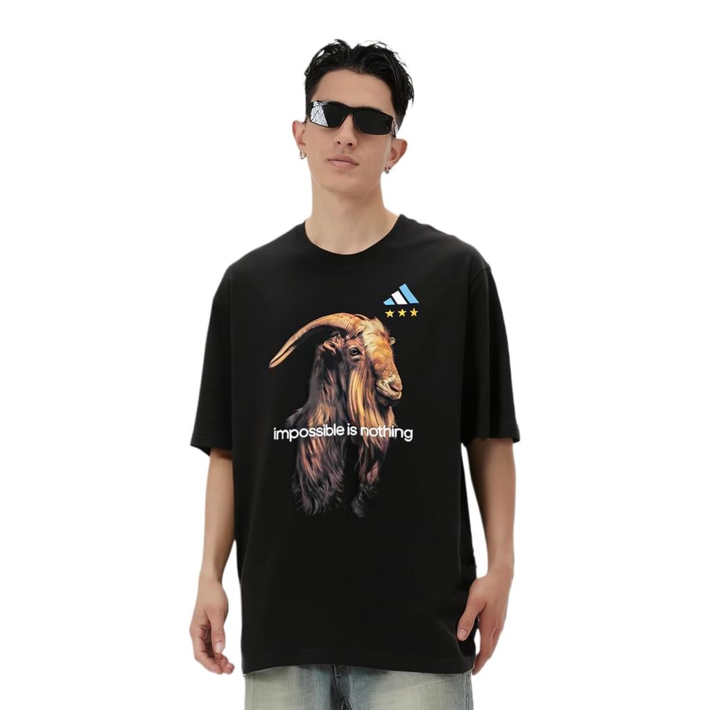 adidas Мужская черная футболка с Месси IW3613