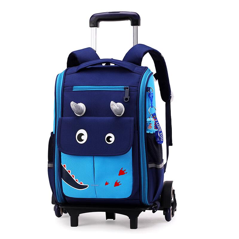 ZIRANYU Detachable Rolling School Backpack