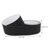 ARAMOX Bande antidérapante PEVA/PU Bande de Sécurité Abrasive Anti-dérapante d'escalier Plancher en Caoutchouc 5m(Noir)