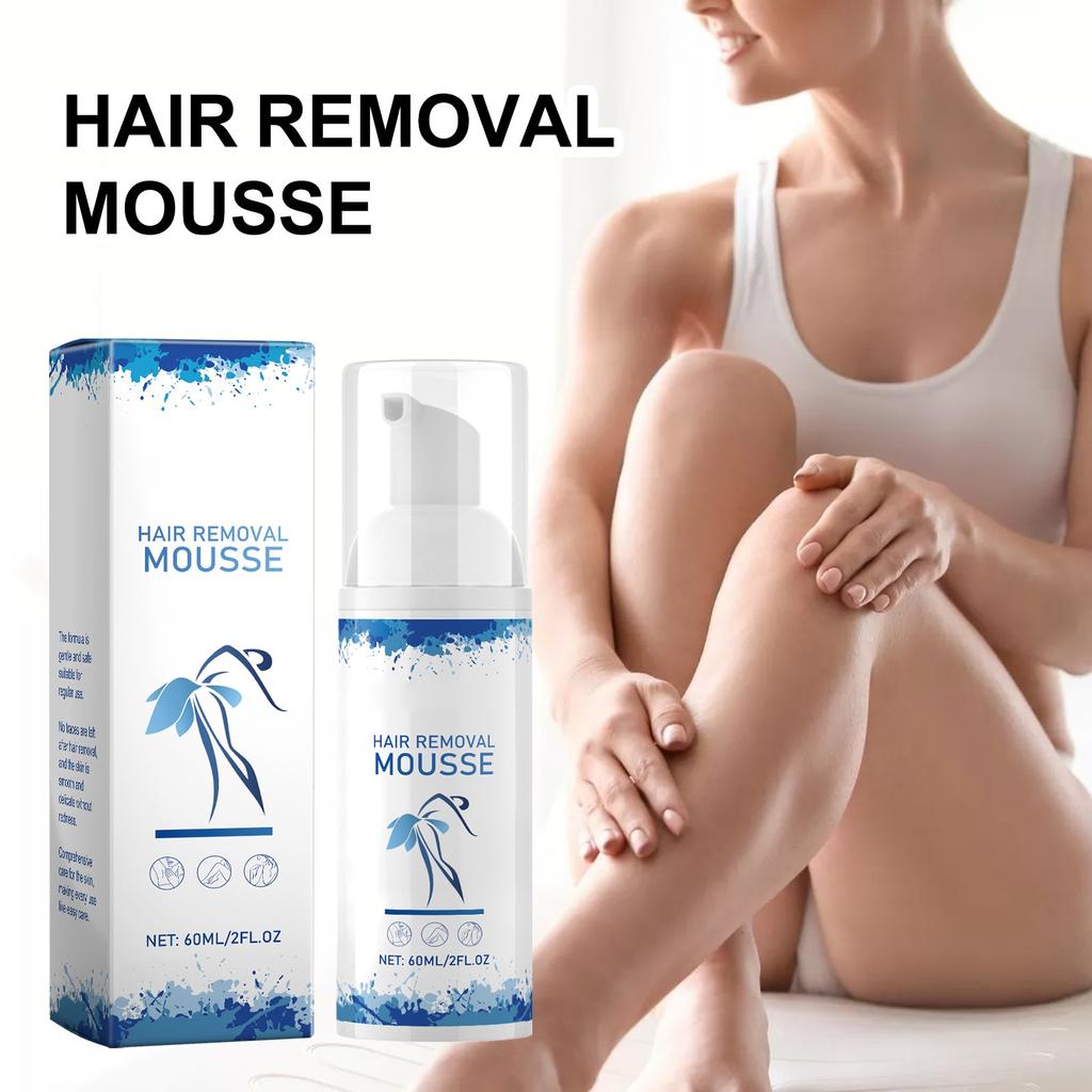 Пена для удаления волос нежно увлажняет гладкую и нежную кожу по всему телу, подмышками, руками и ногами.(60мл