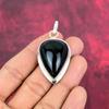 Black Obsidian Eye Pendant Gemstone Handmade Jewelry, 925 Solid Sterling Silver Pendant, Gift For Wife Jewelry