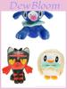 10" Плюшевая игрушка Kemon Legend Rowlet Litten Popplio, мягкая и обнимаемая кукла-животное