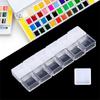 5/20/50pcs White Transparent Empty Half Tiny Pans Watercolor Pans  DIY Watercolor Oil Painting