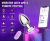Remote control anal plug, vibrating anus, APP controlled vibration, anal development, metal adult toys for couples