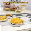 Rotating Food Turntable Plates Kits Manual Expandable Turntable for Dining Table Turntable Kitchen Dining Room Party Gatherings