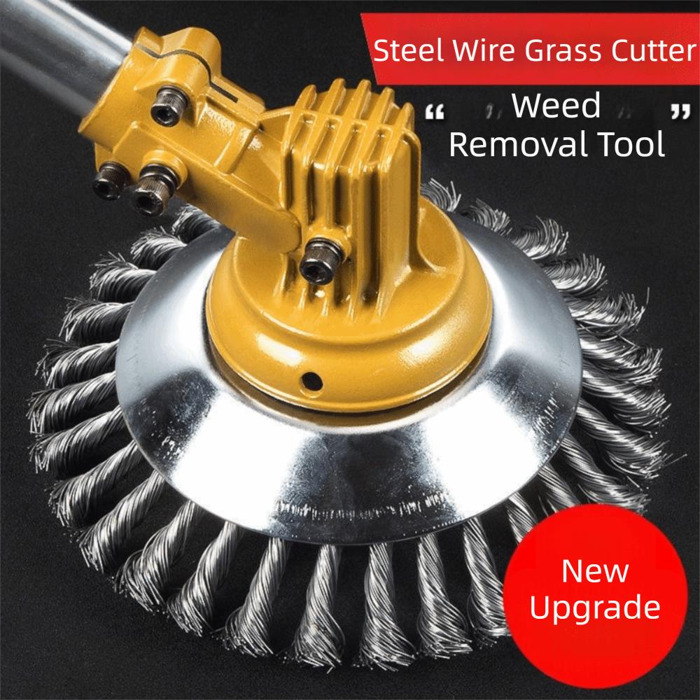 Universal Fit Lawn Mower Weeding Wheel Round Weed Trimmer Disc Garden Weed Brush Lawn Care