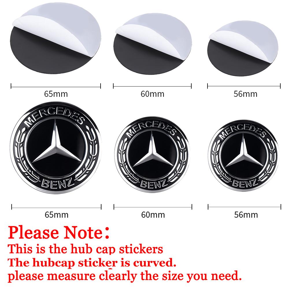 56/60/63/65/68MM Car Styling Wheel Center Caps Hub Cover Decor Stickers For Mercedes Benz AMG W203 W206 W220 W205 W212 W210 W108