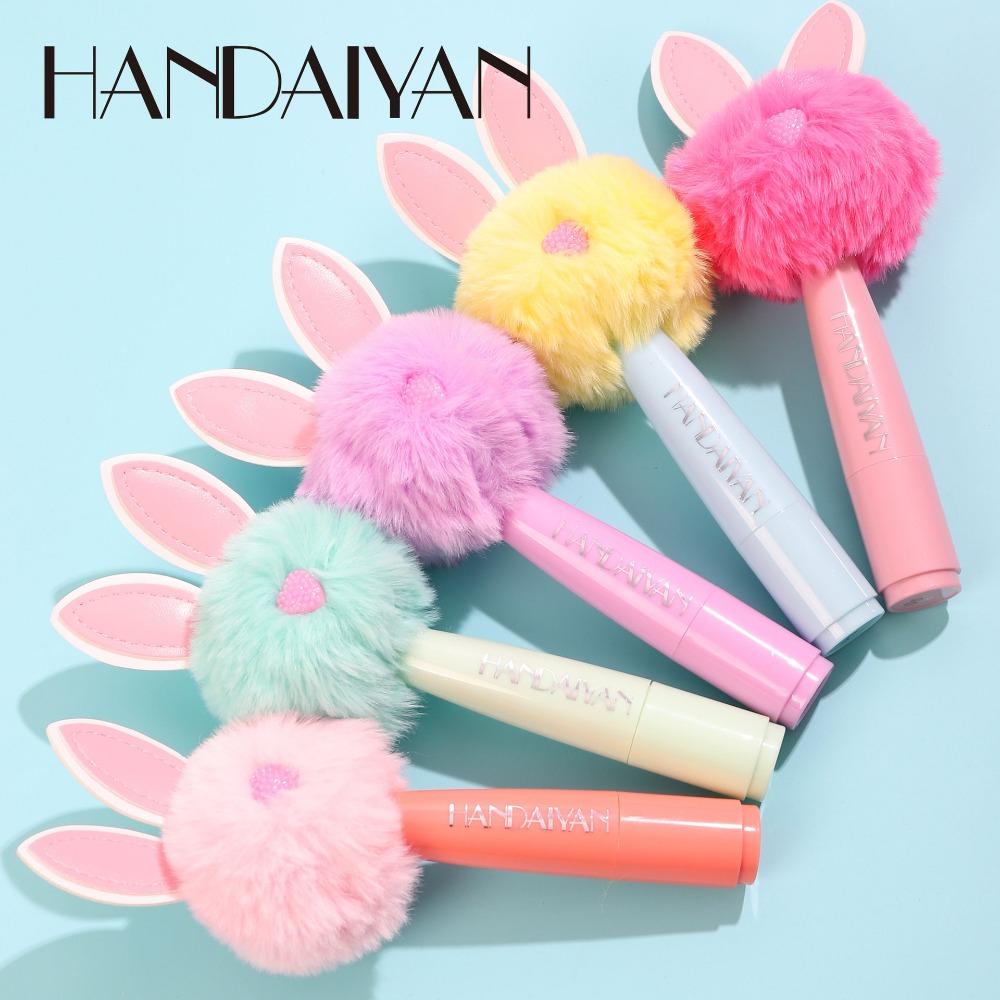Handaiyan 5 Color Mini Rabbit Plush Dumplings, Dill Matte Lipstick Red