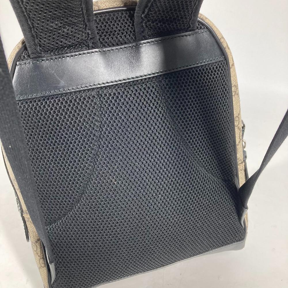 Gucci 429020 Рюкзак с логотипом GG Supreme Бежевый/Черный