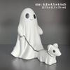 15CM Halloween Ghost Walking Dog Statue Resin Halloween Figurine Halloween Decoration Ornament Holiday Gifts For Boy Girl