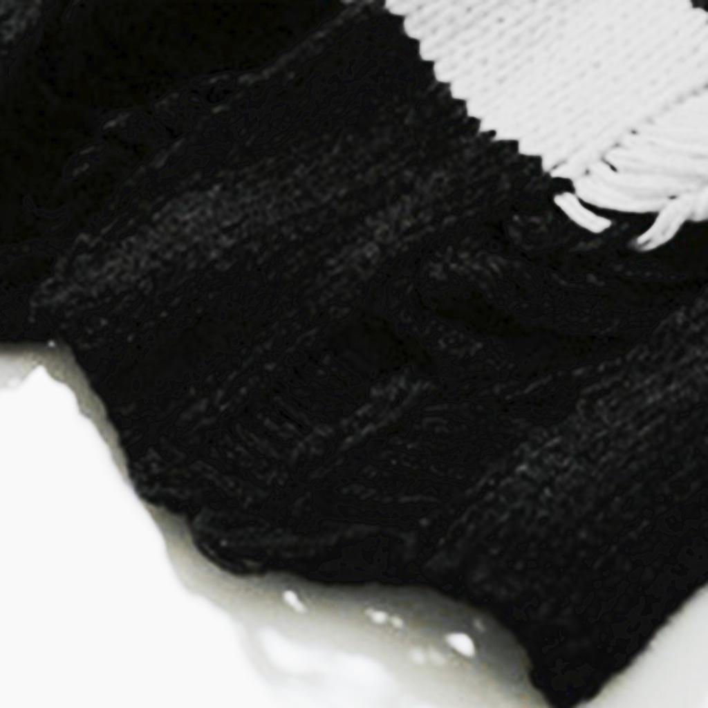 Женский пуловер с длинным рукавом и круглым вырезом средней длины, рваный полосатый вязаный свитер