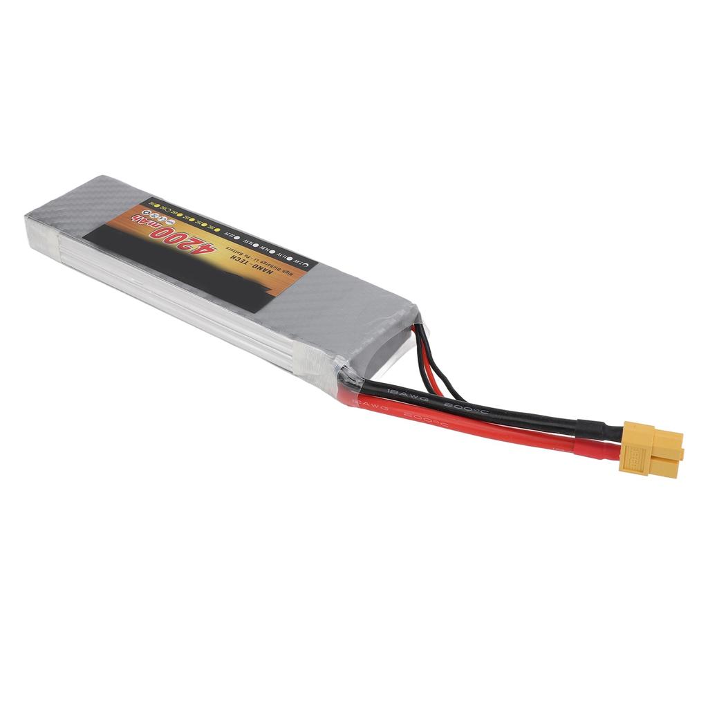 Lipo аккумулятор 7.4V 2S 4200mAh 55C литиевый аккумулятор с разъемом XT60 для радиоуправляемой машины, самолета, вертолета, дрона