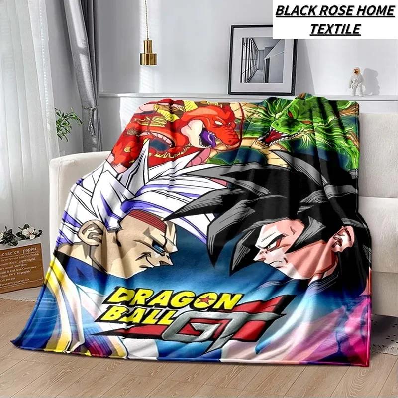 Fashion Art Print Comics D-Dragons B-Balls Blanket Bedroom Sofa Bed Sheet Outdoor Car Travel Hotel Portable Plush Cover Blanket