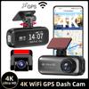 Dashcam 4K WIFI GPS 24H Night Vision Dual Lens Recording Car Camera DVR Dash Cam Led Deadpool Tools Black Box Video Record