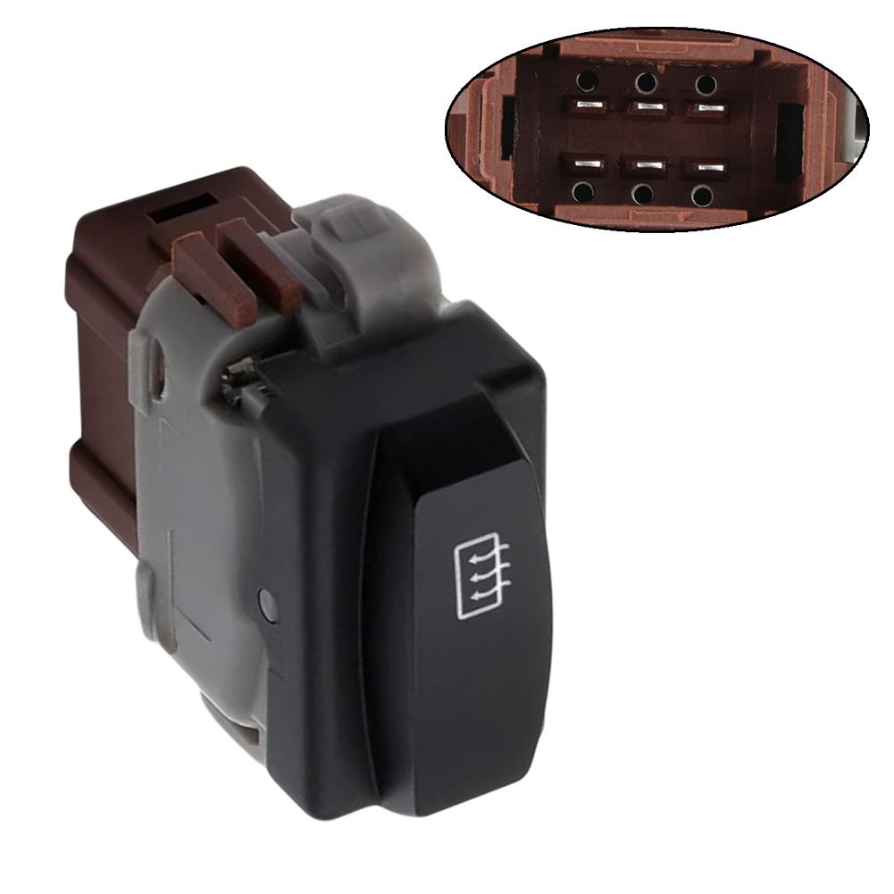 253507278R Кнопка переключателя обогрева 25350-7278R 6-контактная Для Renault Для Logan Для DusI 2011 2012 2013 2014 Запасная кнопка