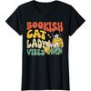 Книжная кошатница вайбс Кошки и книги футболка