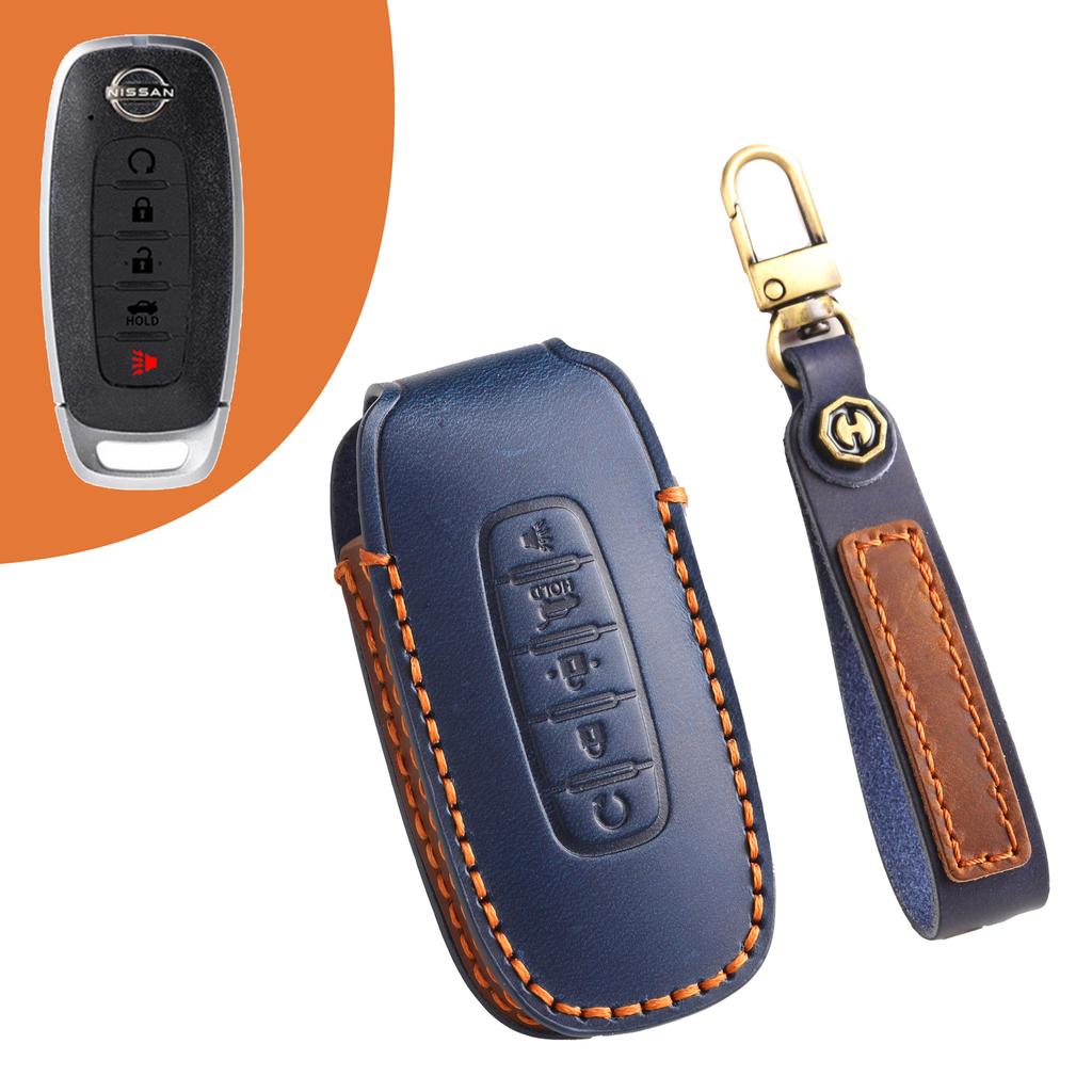 [Nissan]Handmade cowhide  Car Key Cover for Teana Sylvania Qijun Tiida Bluebird Floor Lantuda Jinke