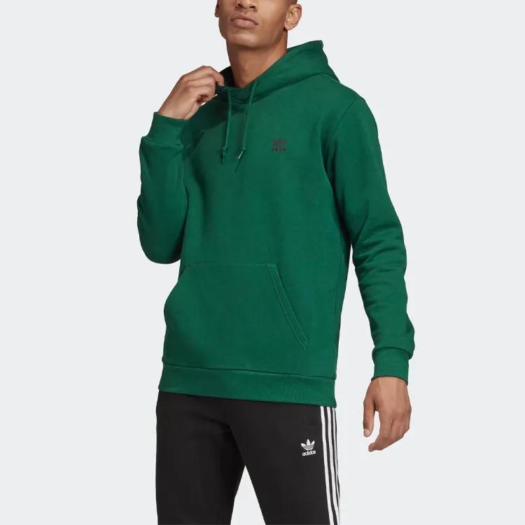 Adidas Originals Sweatshirts Men's Green Hooded Moderate Regular (Unisex) Sweatshirts GD2569