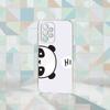 Cute Panda Phone Case Transparent Silicone Soft For Samsung S25,S24,S21,S22,S23,S30,Ultra,S20,Plus,Fe