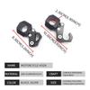 1x Motorcycle Hook Universal Helmet Luggage Bag Hook Holder Aluminum Alloy Folding Hook For HONDA PCX160 PCX 160 22MM-30MM black