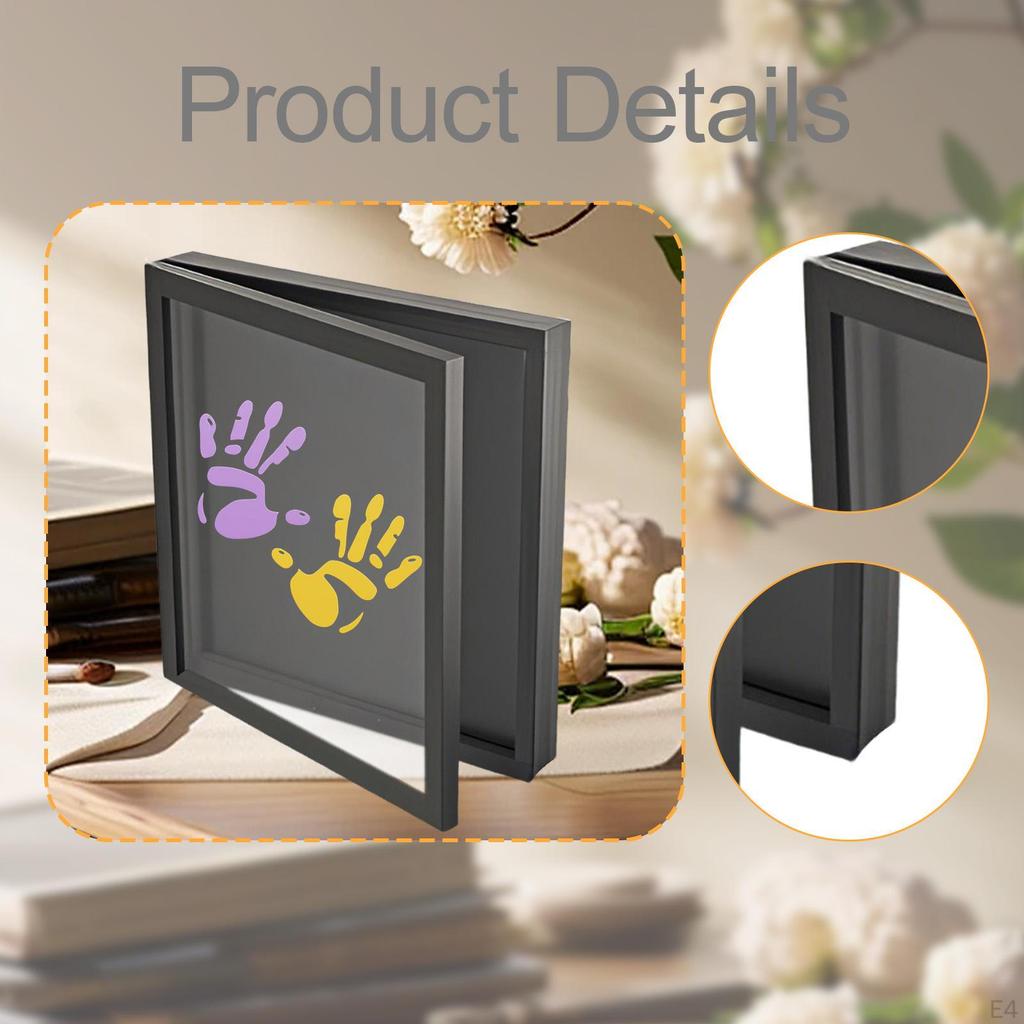 Family Handprint Photo Frame DIY Craft Keepsake Home Wood Picture for Couple