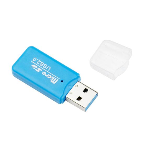 Мини Портативный USB Micro SD Кардридер для 2 TF карт для ПК Ноутбука