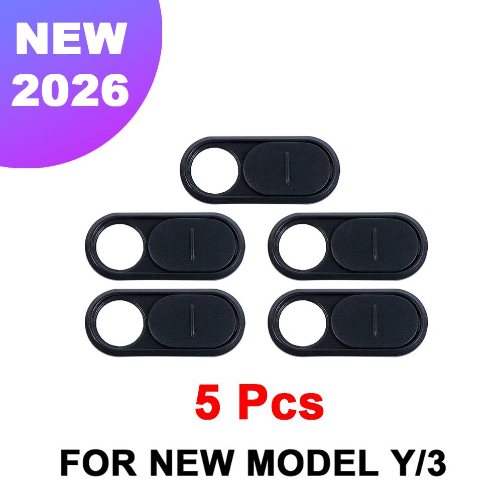 TESY Car Camera Cover For Tesla Model Y 3 Cybertruck All Webcam Slide Blocker Privacy Protector Compatible with PC Laptop