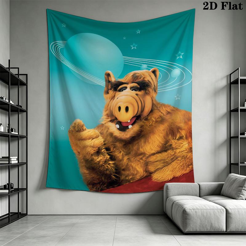 ALF Wall Tapestry Aesthetic Wall Hanging Printed Fabric Blanket Decorative Tapestries for Bedroom Living Room Home Decor