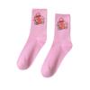 Pink Cotton Socks Unisex Breathable Casual Socks Anime Merchandise Cute Trendy Fashion Stylish Perfect Ideal Presents