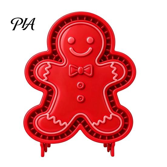 Elk Fondant Cutter Christmas Cookie Cutter, Push Type Integrated Baking Mold, Plastic Gingerbread Man Mold Clay Decorating Tool for Holiday