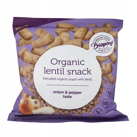 Lentil Crisps with Onion and Black Pepper Gluten-Free Organic 60 Biopont