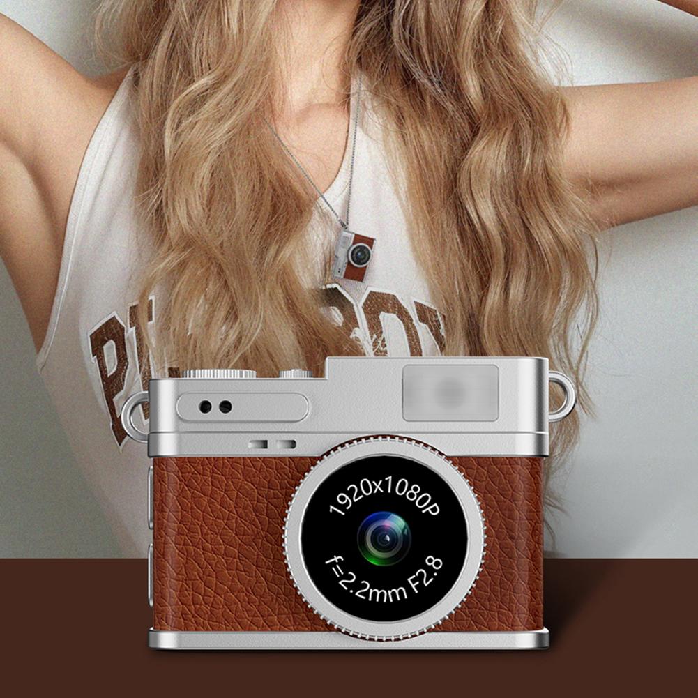 Pocket Video Recorder 1080P Tiny Camera with LED Flash Light Portable Small Camera for Travel Gift for Kids Students