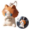 Funny Desk Conversation Starter Cat Keychain, Cute Interactive Pull-Leg Kitty Pendant for Office Toys Backpack Keys, Lightweight Acrylic Charm,