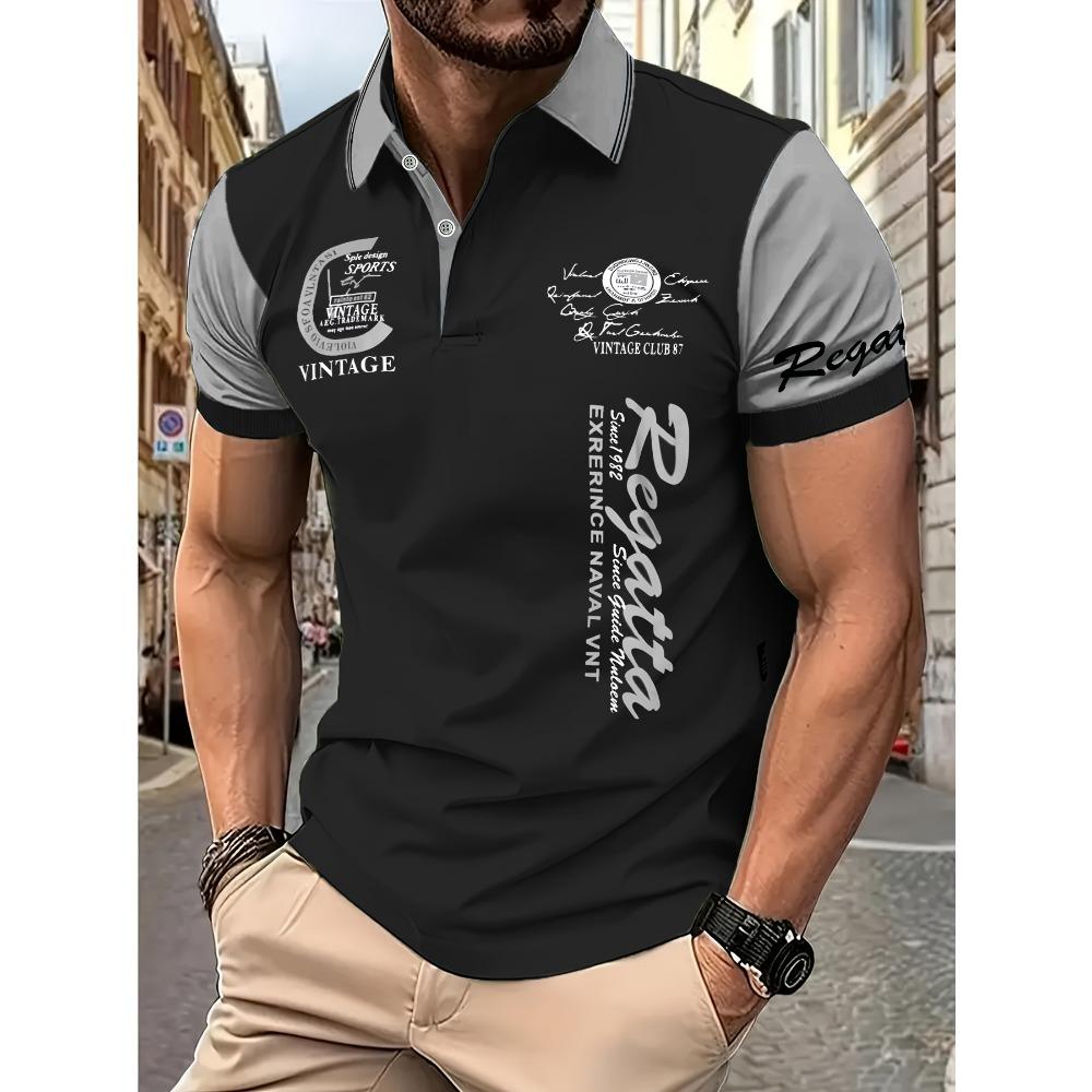 Летний новый мужской повседневный, модный, удобный короткий рукав POLO