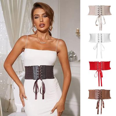 Корсетный пояс из искусственной кожи, эластичные поясные ремни, формирующее белье для тела, для юбок, платьев, топов, одежды