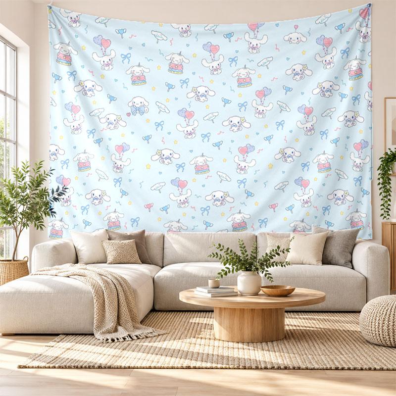 Cinnamoroll Wall Tapestry Home Decor Hanging Cloth Art Background Tapestry for Bedroom
