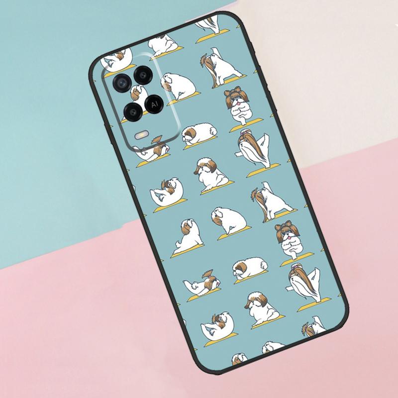 Мультяшный чехол для собаки Ши-тцу для OPPO A83 A91 A93 A1K A15 A16 A52 A72 A3S A5 A9 A31 A53 A53S A54 A74 A94