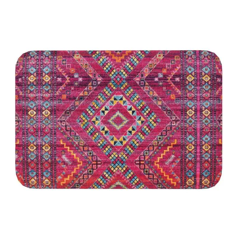 Марокканский берберский ковер в стиле бохо, придверный коврик, противоскользящий, антикварный, богемный, геометрический, коврик для пола, ковер для ванной комнаты, прихожей