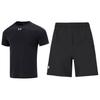 Logo Solid Color Loose Fit Short Sleeve T-Shirt Breathable Comfortable Quick Dry Shorts Casual Sports Set 21500513-001+22500214-001