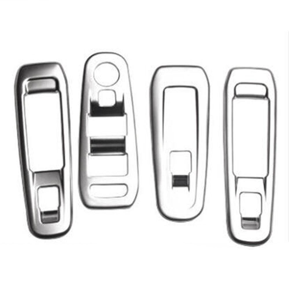 For Peugeot 408 308 308S 2016 2017 2018 2019 Window Lift Switch Panel Cover Decoration Sticker 4Pcs Trim Interior Accessories R6