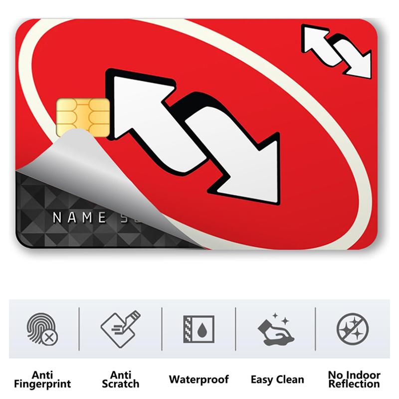 Новые забавные слова аниме ПВХ молодая кредитная карта дебетовая карта наклейка пленка чехол передняя лента для маленького большого чипа без чипа