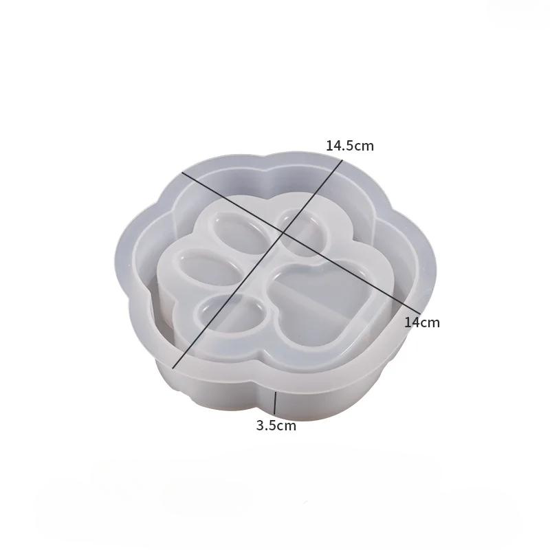 Пепельница в виде кошачьей лапки, силиконовая форма, эпоксидная смола, форма для литья сигар из бетона, кристаллов, гипсовый держатель, форма для хранения ювелирных изделий