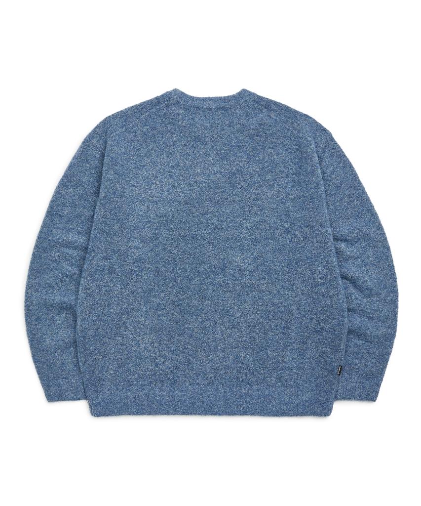 MARK GONZALES New Angel Boucle Knit - Blue