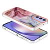 For Samsung Galaxy A16 5G/Galaxy A16 4G TPU Case Marble Pattern 2.0mm Electroplating Phone Back Cover
